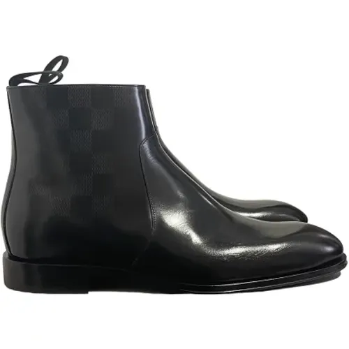 Pre-owned Leather boots , female, Sizes: 7 1/2 UK - Louis Vuitton Vintage - Modalova