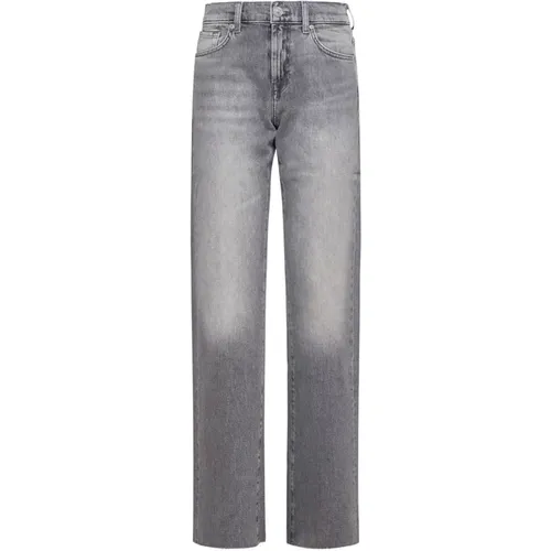 Grey Jeans for Men , female, Sizes: W29, W26, W28 - 7 For All Mankind - Modalova