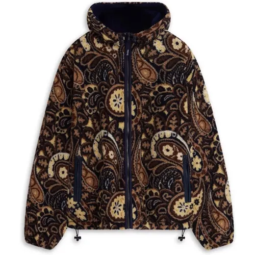 Paisley Fleece Jacket , male, Sizes: S - Drole de Monsieur - Modalova