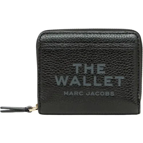 The Leather Mini Compatct Wallet , female, Sizes: ONE SIZE - Marc Jacobs - Modalova