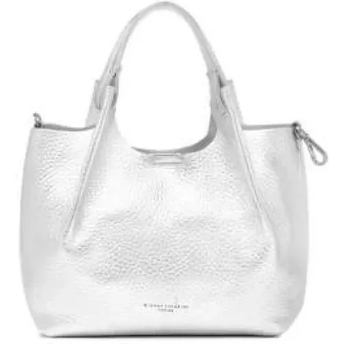 Silver-Sand Leather Tote Bag , female, Sizes: ONE SIZE - Gianni Chiarini - Modalova
