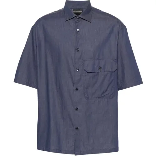 Short Sleeve Shirts , Herren, Größe: XL - Emporio Armani - Modalova