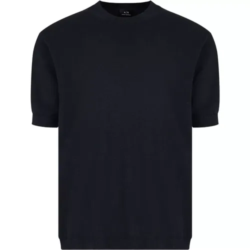Gestricktes T-Shirt,Strick T-Shirt - Armani Exchange - Modalova
