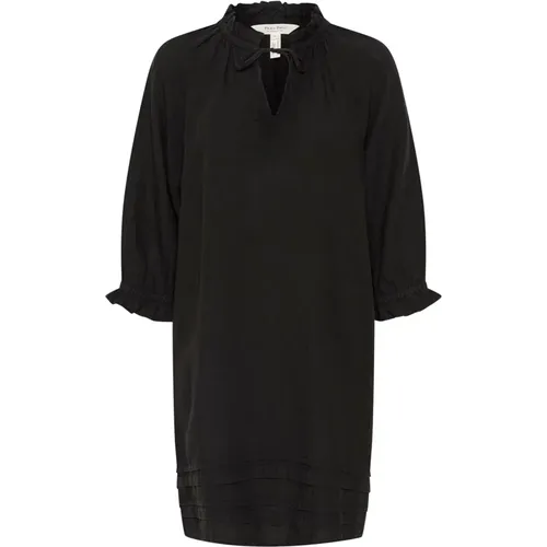 Linen Dress with V-Neck , female, Sizes: 4XL, XL, L, 3XL, M, S, XS - Part Two - Modalova
