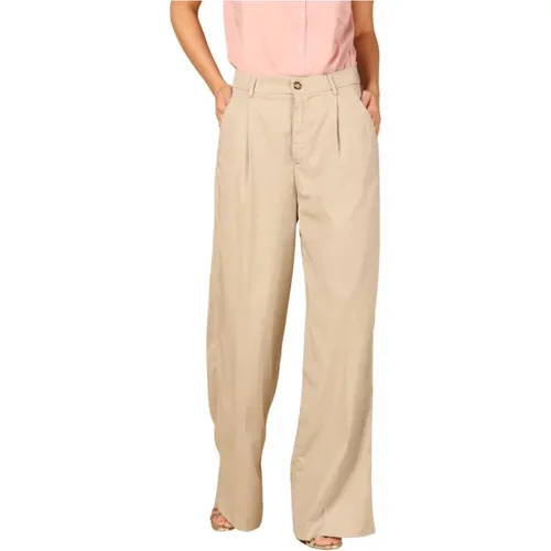 Damen Straight Chino Hose aus Tencel , Damen, Größe: S - Mason's - Modalova