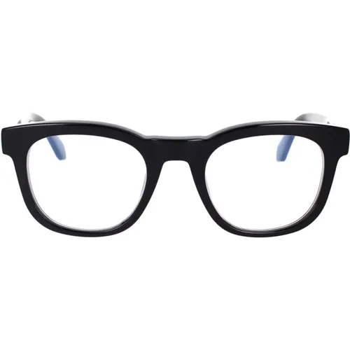 Schwarze Quadratische Style 71 11000 Brille , unisex, Größe: 50 MM - Off White - Modalova