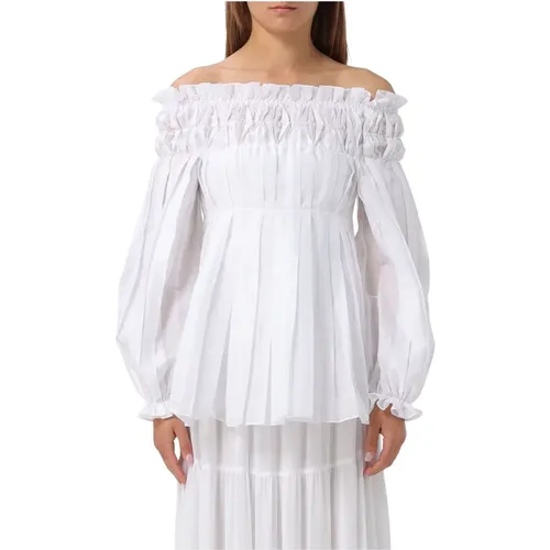 Organza Shirt , female, Sizes: S, 2XS - alberta ferretti - Modalova