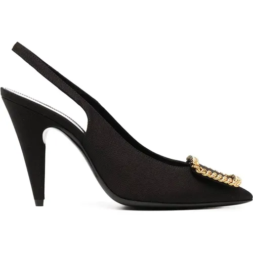 Sulpice Slingback Pumps mit Gold Detail - Saint Laurent - Modalova