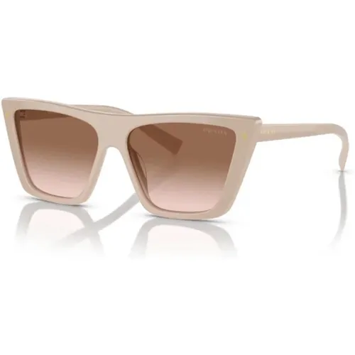 Stylish Acetate Sunglasses , unisex, Sizes: 55 MM - Prada - Modalova