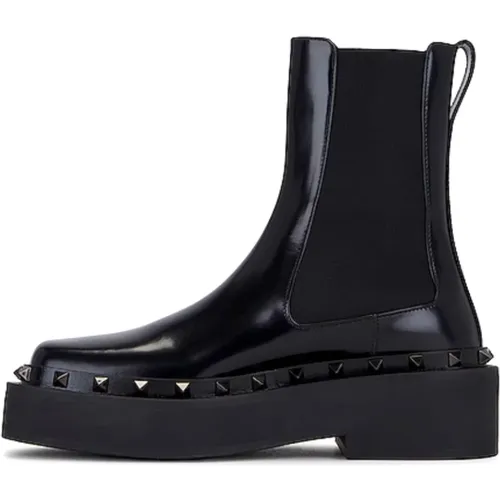 Elegant Leather Boot , female, Sizes: 4 UK, 7 UK, 2 UK, 6 UK - Valentino Garavani - Modalova