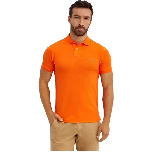 Baumwoll-Poloshirt mit Logo , Herren, Größe: M - Ralph Lauren - Modalova