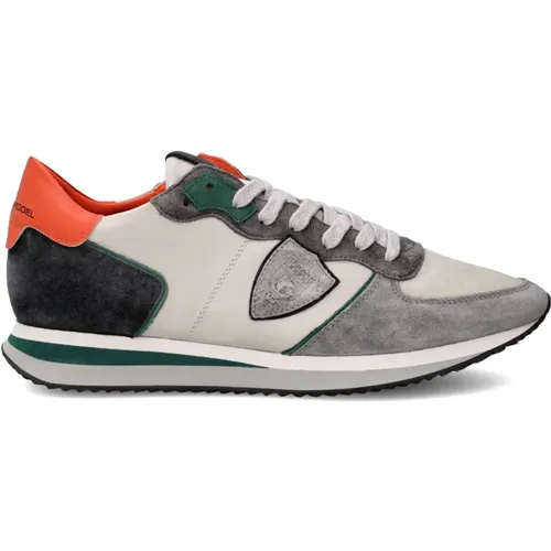 Sneakers Trpx Running Men, Grau Orange , Herren, Größe: 39 EU - Philippe Model - Modalova