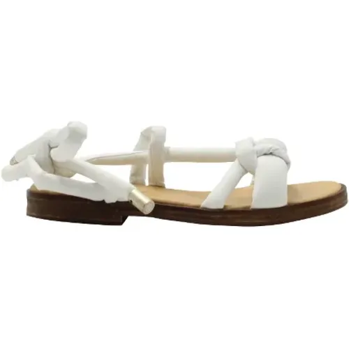 Pre-owned Leather sandals , female, Sizes: 2 UK - Maison Margiela Pre-owned - Modalova