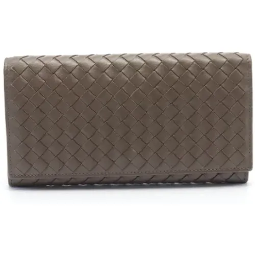 Pre-owned Leather wallets , female, Sizes: ONE SIZE - Bottega Veneta Vintage - Modalova