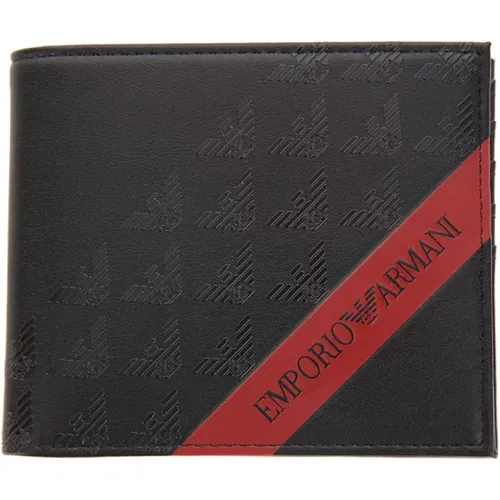 Mens Wallet with Eagle Logo , male, Sizes: ONE SIZE - Emporio Armani - Modalova