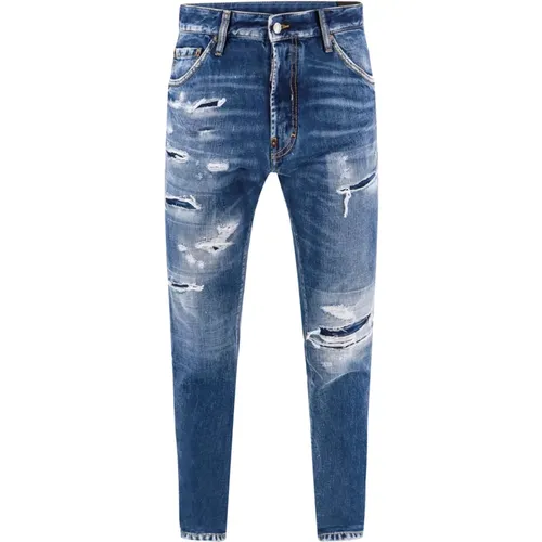 Blaue Ss24 Jeans für Herren , Herren, Größe: 2XL - Dsquared2 - Modalova