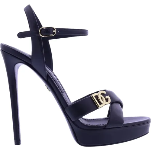Flat Sandals , female, Sizes: 5 UK - Dolce & Gabbana - Modalova
