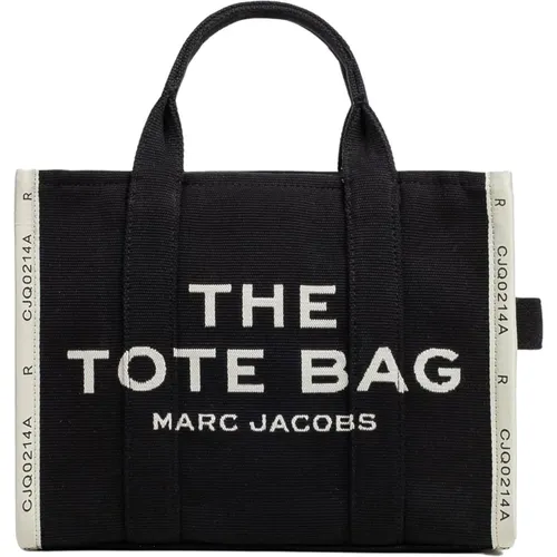 Schwarze Jacquard Medium Tote Tasche , Damen, Größe: ONE Size - Marc Jacobs - Modalova