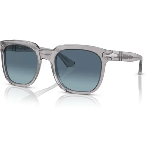 Grau/Blau Getönte Sonnenbrille , unisex, Größe: 53 MM - Persol - Modalova