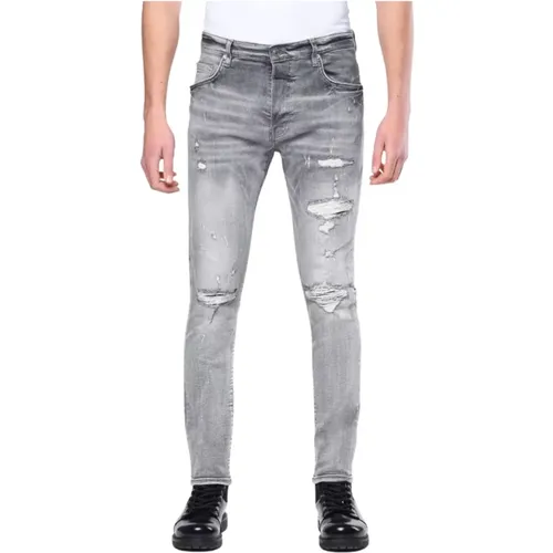 Herren Hellgraue Ripped Jeans , Herren, Größe: W30 - My Brand - Modalova