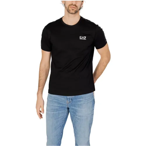 Men's 3Dpt35 Pj02Z T-Shirt , male, Sizes: L, S, XL, M, XS - Emporio Armani EA7 - Modalova