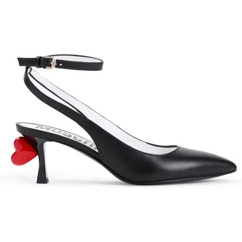 Schwarze Pumps Heben Stil Eleganz - Moschino - Modalova