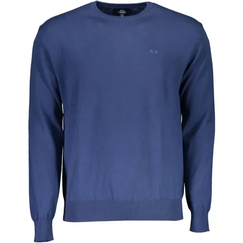 Eleganter Bestickter Pullover Rundhalsausschnitt , Herren, Größe: 2XL - LA MARTINA - Modalova