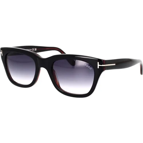 Quadratische Sonnenbrille graue Verlaufsgläser , unisex, Größe: 52 MM - Tom Ford - Modalova