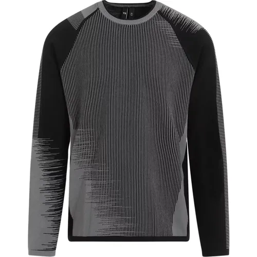 Geometric Black Sweater , male, Sizes: L - Y-3 - Modalova