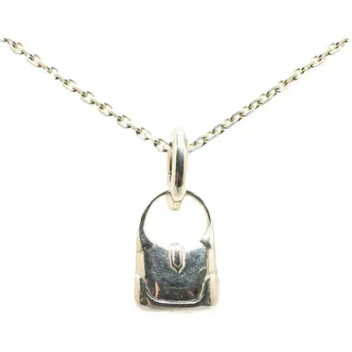 Pre-owned Metal necklaces , female, Sizes: ONE SIZE - Hermès Vintage - Modalova