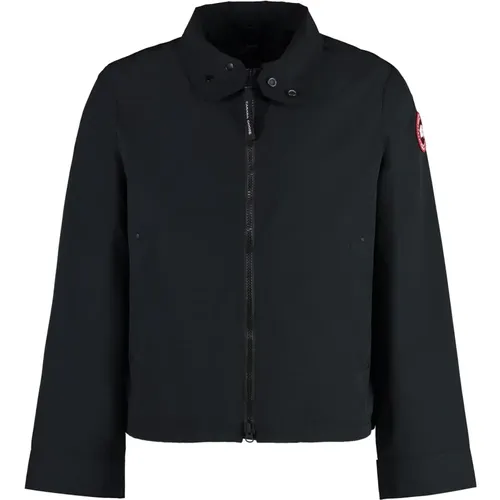 Techno Fabric Jacket with Zippered Pockets , male, Sizes: M - Canada Goose - Modalova