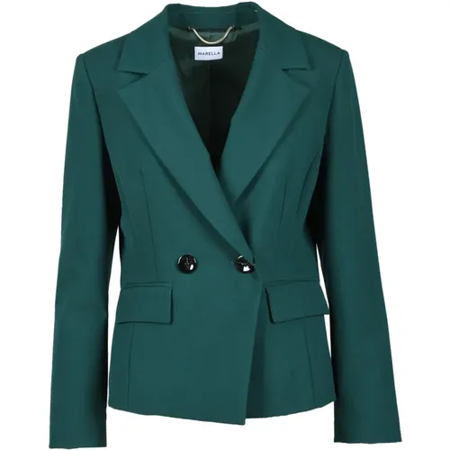 Eleganter Blazer mit Polyester-Mix , Damen, Größe: S - Marella - Modalova