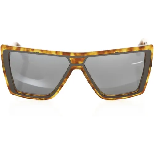 Quadratische Sonnenbrille mit Schildpattmuster , unisex, Größe: ONE Size - Frankie Morello - Modalova