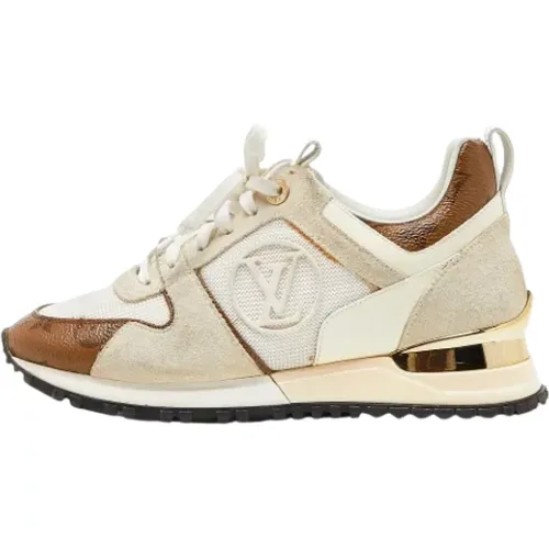 Pre-owned Coated canvas sneakers , female, Sizes: 3 UK - Louis Vuitton Vintage - Modalova