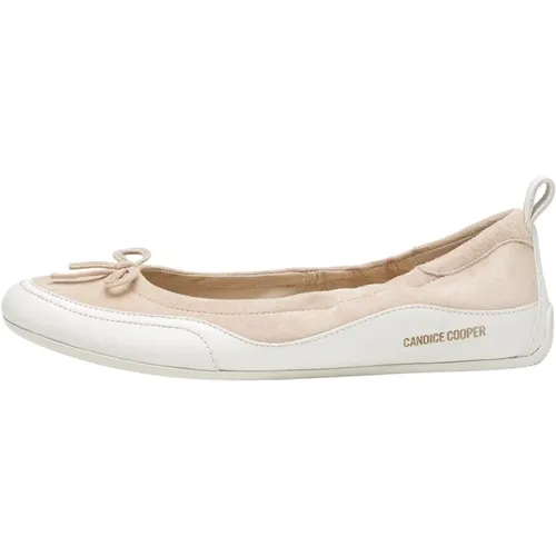 Wave Suede Bow Ballerina Shoes , female, Sizes: 4 UK - Candice Cooper - Modalova
