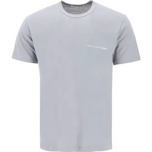 Logo Print T-Shirt , male, Sizes: M, S, XL, L - Comme des Garçons - Modalova