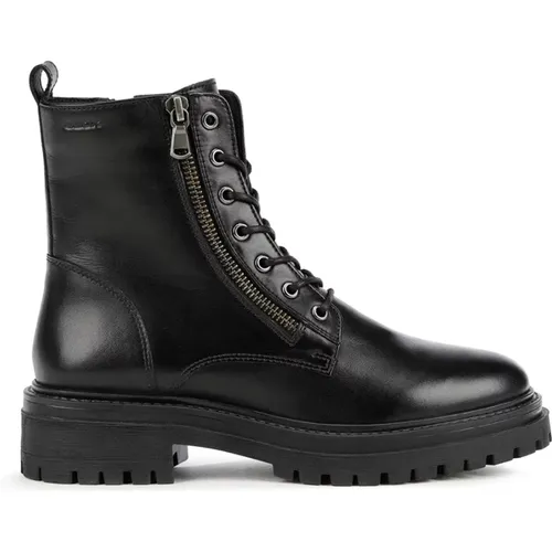 Contemporary Leather Ankle Boot , female, Sizes: 7 UK, 3 UK, 5 UK - Geox - Modalova