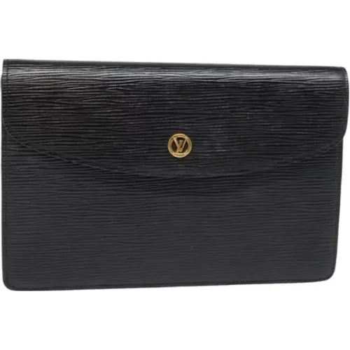 Pre-owned Leather clutches , female, Sizes: ONE SIZE - Louis Vuitton Vintage - Modalova