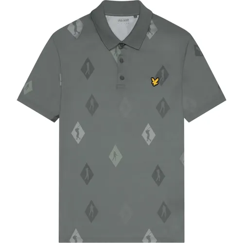 Polka Diamond Polo Shirt , Herren, Größe: S - Lyle & Scott - Modalova