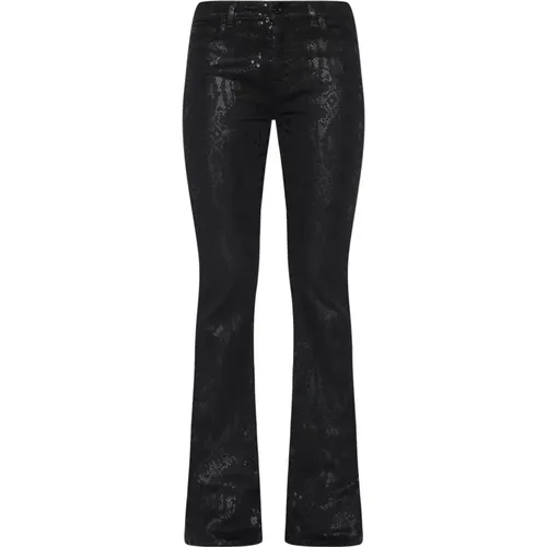 Schwarze Cobra Flared Jeans , Damen, Größe: W25 - 7 For All Mankind - Modalova