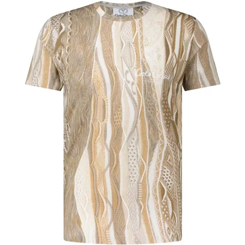 Allover-Print T-Shirt , Herren, Größe: L - carlo colucci - Modalova