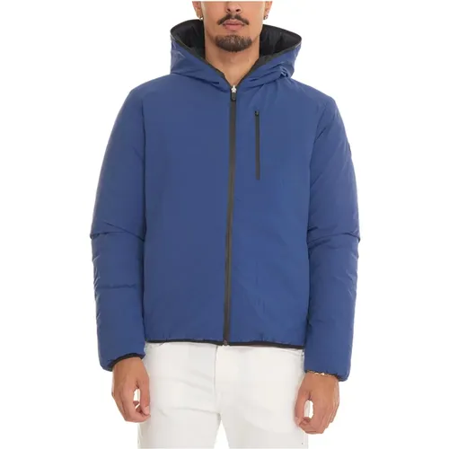 Reversible Waterproof Hooded Jacket , male, Sizes: L, S, 2XL, XL - Save The Duck - Modalova