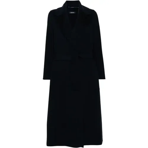 Wool Belted Wrap Coat , female, Sizes: 2XS, XS - Max Mara - Modalova