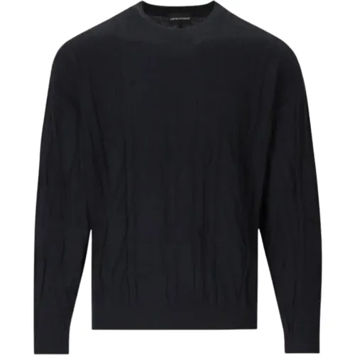 Stylish Pullover Sweater , male, Sizes: S, L - Emporio Armani - Modalova