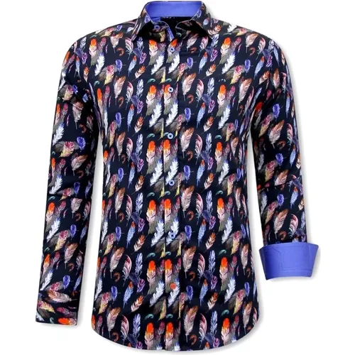 Italienische Hemden mit Federdruck online - 3092 , Herren, Größe: S - Gentile Bellini - Modalova