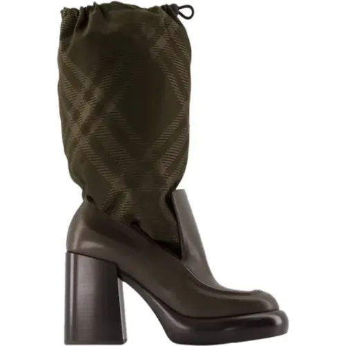 Leather boots , female, Sizes: 3 UK - Burberry - Modalova