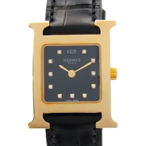 Pre-owned Leather watches , female, Sizes: ONE SIZE - Hermès Vintage - Modalova