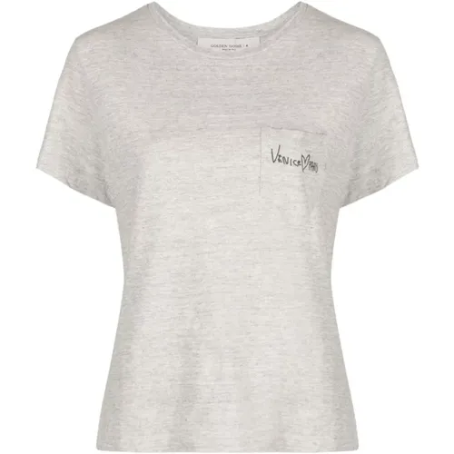 Journey Women Slim T-Shirt , female, Sizes: XS - Golden Goose - Modalova