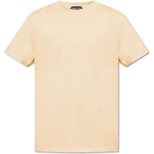 Crewneck T-Shirt , Herren, Größe: L - Tom Ford - Modalova