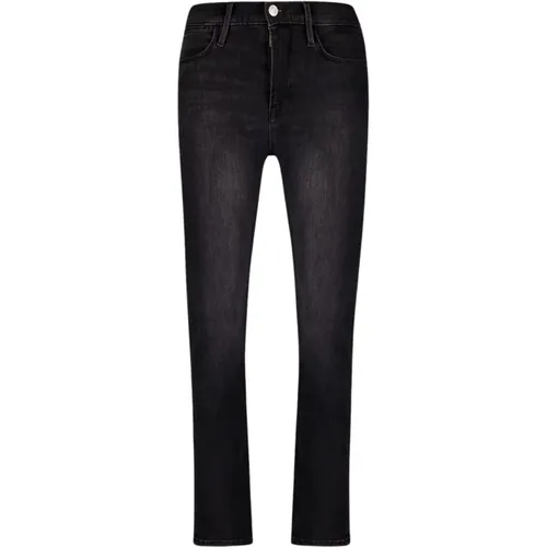 Cropped Straight-Leg Jeans , female, Sizes: W26, W29, W27 - Frame - Modalova